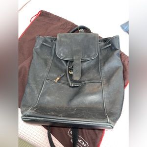 Coach Leather Backpack